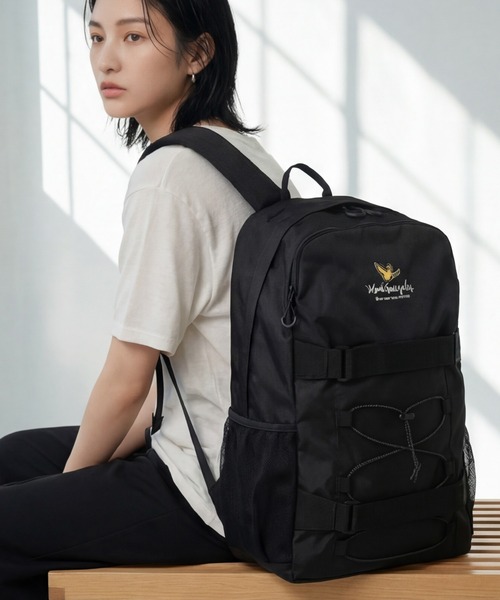 Mark Gonzales（マーク・ゴンザレス）の「【Mark Gonzales/マーク ゴンザレス】アートワークデザインコレクション Wクリップパック バックパック（バックパック/リュック・メンズ・ブラック系2/ブラック系1・FREE）」の6枚目の写真