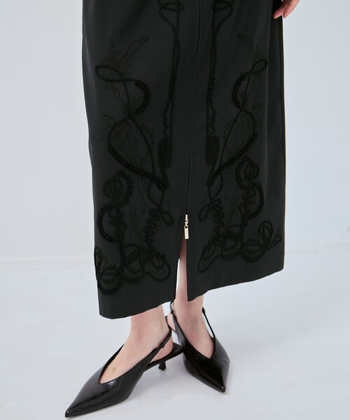 MURRAL/ミューラル】別注Cucurbita embroidered skirt/ククビタエン