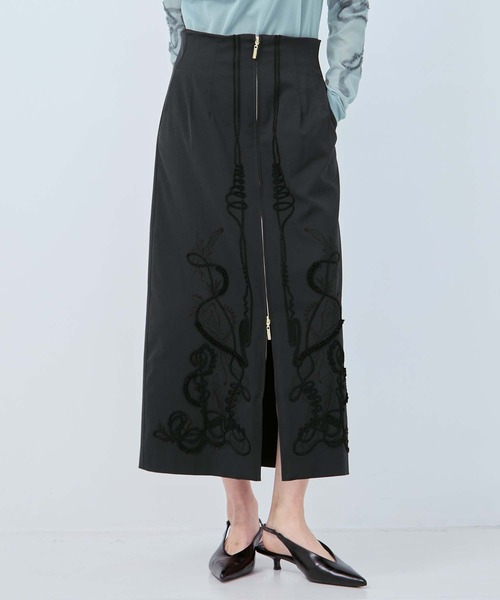 MURRAL/ミューラル】別注Cucurbita embroidered skirt/ククビタエン