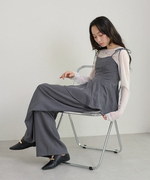 apres jour clair(アプレジュールクレア)の「【セットアップ可能】【apres jour clair】2way肩リボンキャミチュニック(その他トップス・レディース・ブラウン/ベージュ/アイボリー/グレー・フリー/X-LARGE)」の17枚目の写真