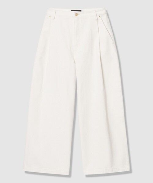 allureville(アルアバイル)の「ホワイトデニムワイドレッグパンツ(デニムパンツ・レディース・オフホワイト・2/1)」の5枚目の写真