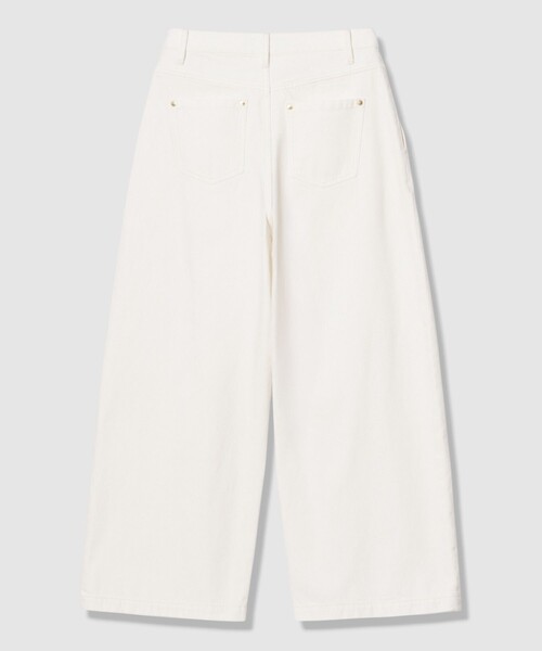 allureville(アルアバイル)の「ホワイトデニムワイドレッグパンツ(デニムパンツ・レディース・オフホワイト・2/1)」の4枚目の写真