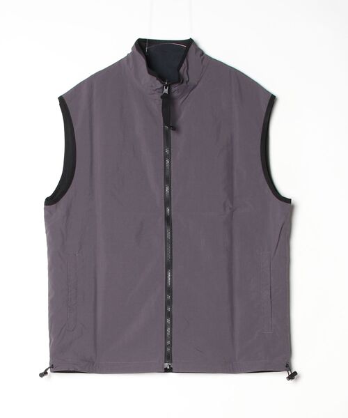 ADAM PATEK(アダムパテック)の「【ADAMPATEK/アダムパテック】light nylon reversible vest/ライトナイロンリバーシブルベスト(ベスト・メンズ・ブラック×グレー・1)」の3枚目の写真