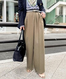 NOLLEY’S | ウォッシャブルラップ風ワイドパンツ(その他パンツ)