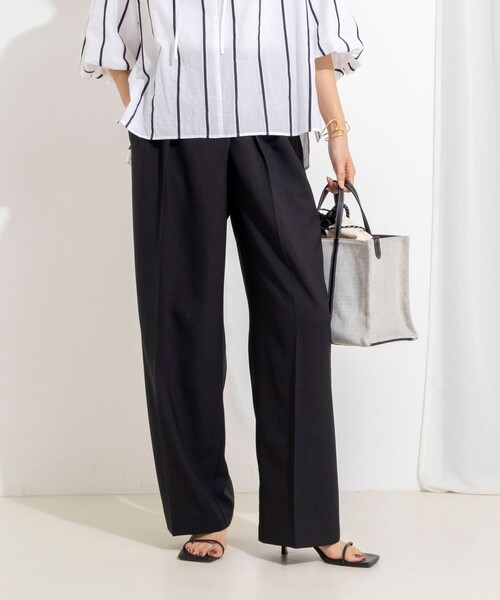 NOLLEY’S(ノーリーズ)の「ウォッシャブルラップ風ワイドパンツ(その他パンツ・レディース・オリーブ/オフホワイト/インディゴブルー/ブラック/グレー/キャメル・36/34/38)」の22枚目の写真