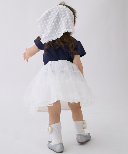 petit main（プティマイン）の「チュールスカート（スカート・キッズ・ライトピンク/チャコール/オフホワイト・100cm/130cm/110cm/120cm/80ｃｍ/90cm）」の15枚目の写真