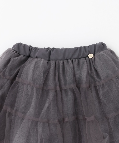 petit main（プティマイン）の「チュールスカート（スカート・キッズ・ライトピンク/チャコール/オフホワイト・100cm/130cm/110cm/120cm/80ｃｍ/90cm）」の9枚目の写真
