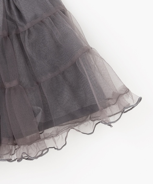 petit main（プティマイン）の「チュールスカート（スカート・キッズ・ライトピンク/チャコール/オフホワイト・100cm/130cm/110cm/120cm/80ｃｍ/90cm）」の8枚目の写真