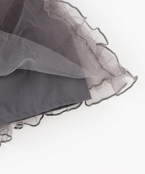 petit main（プティマイン）の「チュールスカート（スカート・キッズ・ライトピンク/チャコール/オフホワイト・100cm/130cm/110cm/120cm/80ｃｍ/90cm）」の7枚目の写真