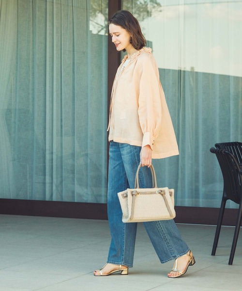 SOMETHING(サムシング)の「ELSAルーズストレート(デニムパンツ・レディース・ブルー系・S/M)」の6枚目の写真