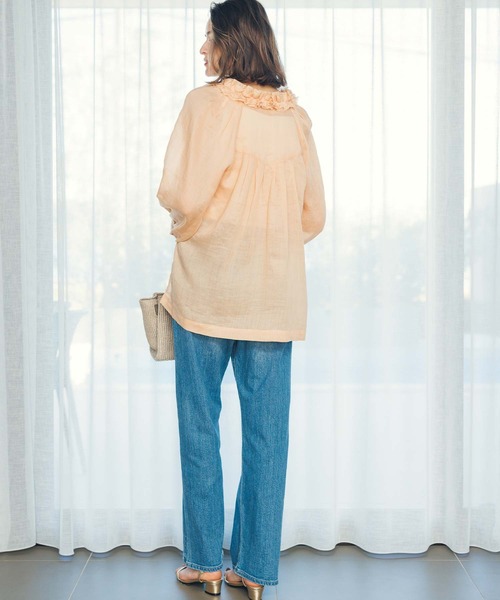 SOMETHING(サムシング)の「ELSAルーズストレート(デニムパンツ・レディース・ブルー系・S/M)」の12枚目の写真