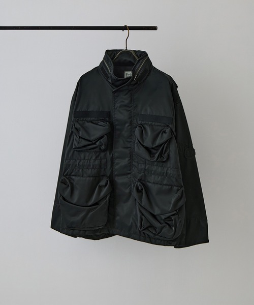 RhodolirioN（ロドリリオン）の「[RhodolirioN/ロドリリオン]M-65 Type Field Jacket - Military Twill（ミリタリージャケット・レディース・ブラック/カーキ・0）」の2枚目の写真