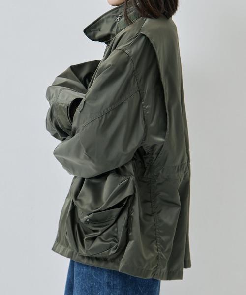 RhodolirioN（ロドリリオン）の「[RhodolirioN/ロドリリオン]M-65 Type Field Jacket - Military Twill（ミリタリージャケット・レディース・ブラック/カーキ・0）」の7枚目の写真