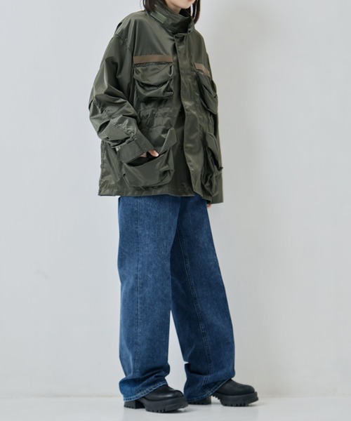 RhodolirioN（ロドリリオン）の「[RhodolirioN/ロドリリオン]M-65 Type Field Jacket - Military Twill（ミリタリージャケット・レディース・ブラック/カーキ・0）」の9枚目の写真