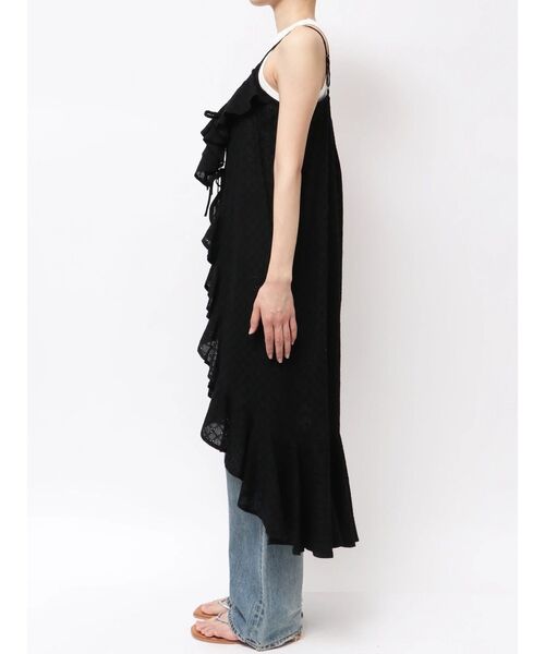 Ungrid（アングリッド）の「カットワークフリルデザインキャミソール（キャミソール・レディース・ブラック/パープル/オフホワイト・FREE）」の5枚目の写真