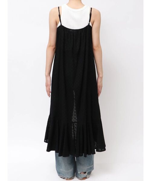 Ungrid（アングリッド）の「カットワークフリルデザインキャミソール（キャミソール・レディース・ブラック/パープル/オフホワイト・FREE）」の6枚目の写真