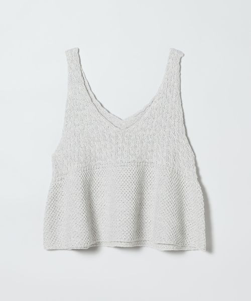 JEANASIS（ジーナシス）の「2WAYコットンメランジニットNS/672140（ベスト・レディース・イエロー系その他/ライトグレー系/ブラック系その他・FREE）」の3枚目の写真