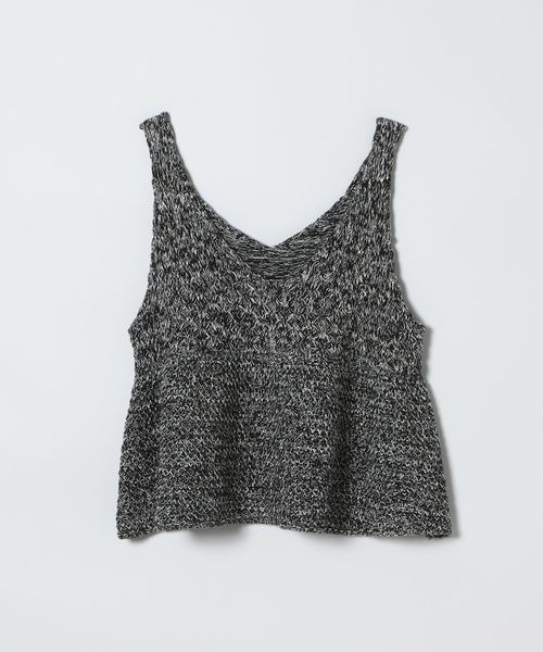 JEANASIS（ジーナシス）の「2WAYコットンメランジニットNS/672140（ベスト・レディース・イエロー系その他/ライトグレー系/ブラック系その他・FREE）」の2枚目の写真