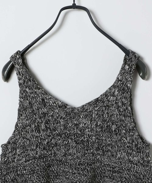 JEANASIS（ジーナシス）の「2WAYコットンメランジニットNS/672140（ベスト・レディース・イエロー系その他/ライトグレー系/ブラック系その他・FREE）」の6枚目の写真