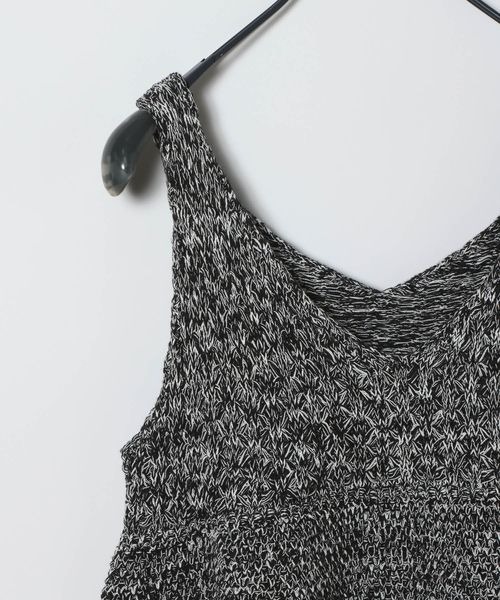 JEANASIS（ジーナシス）の「2WAYコットンメランジニットNS/672140（ベスト・レディース・イエロー系その他/ライトグレー系/ブラック系その他・FREE）」の4枚目の写真