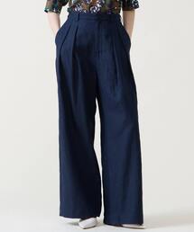 Tiara | リネンタックワイドパンツ(その他パンツ)