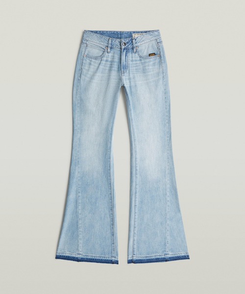 G-STAR（ジースター）の「Stevey 3D Flare Jeans/立体裁断ヴィンテージライクウォッシュ加工フレアジーンズ/カットオフブーツカットデニムパンツ（デニムパンツ・レディース・ライトブルー・26inch/25inch/24inch/27inch）」の7枚目の写真