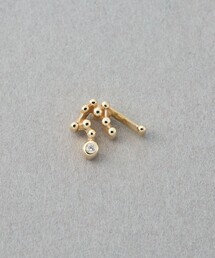 ete（エテ）の「【先行予約】 [ゾディアック] K10YG ダイヤモンド ピアス /みずがめ座（ピアス（片耳用））」