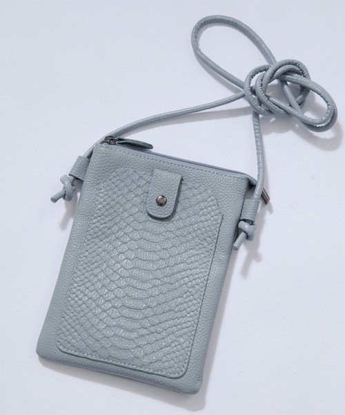 Ellno Loset（エルノロゼット）の「python mini shoulder bag/パイソンミニショルダーバッグ（ショルダーバッグ・メンズ・ブラック/ブルー系その他・FREE）」の5枚目の写真