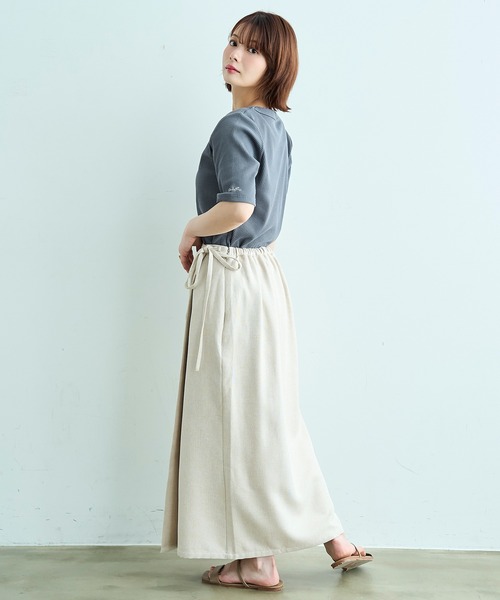 mil（ミル）の「【汗染み防止加工】 クルーネック リブ Tシャツ【587235】（Tシャツ/カットソー・レディース・モカ/ブラック/チャコールグレー・S/XS）」の17枚目の写真