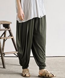 レーヨンボリュームタックパンツ