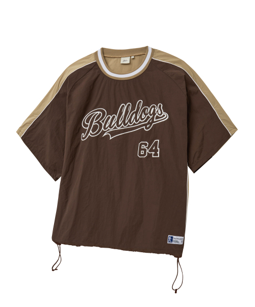 YALE(イェール)の「64 ブルドッグス ベースボールクルーネックナイロンTシャツ_ブラウン(Tシャツ/カットソー・レディース・その他・SMALL/MEDIUM/LARGE/X-LARGE)」の1枚目の写真