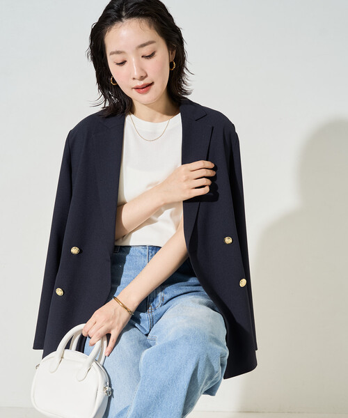 FREAK'S STORE(フリークスストア)の「限定展開 <抗菌防臭・接触冷感>MINT(ミント) クルーネック 半袖 Tシャツ(Tシャツ/カットソー・レディース・ピンク/ブラウン/オレンジ/サックスブルー/オリーブ/ブラック/オフホワイト・SMALL/LARGE/MEDIUM)」の13枚目の写真