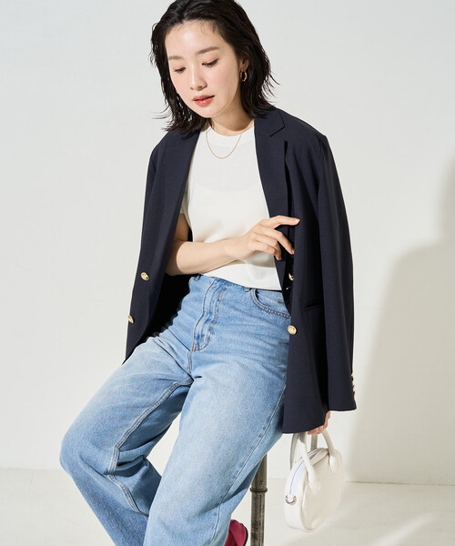 FREAK'S STORE(フリークスストア)の「限定展開 <抗菌防臭・接触冷感>MINT(ミント) クルーネック 半袖 Tシャツ(Tシャツ/カットソー・レディース・ピンク/ブラウン/オレンジ/サックスブルー/オリーブ/ブラック/オフホワイト・SMALL/LARGE/MEDIUM)」の15枚目の写真