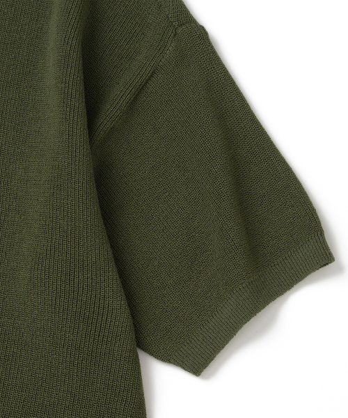 KNITTED(ニッティド)の「クールエバー ヘンリーネック 半袖ニット オリーブ(ニット/セーター・メンズ・その他・MEDIUM/LARGE/X-LARGE)」の3枚目の写真