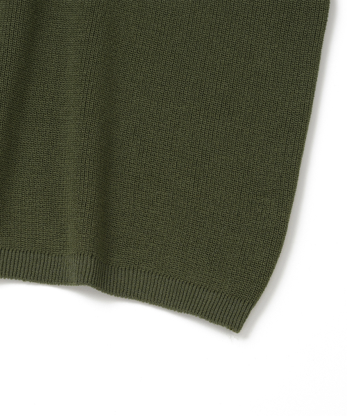 KNITTED(ニッティド)の「クールエバー ヘンリーネック 半袖ニット オリーブ(ニット/セーター・メンズ・その他・MEDIUM/LARGE/X-LARGE)」の4枚目の写真