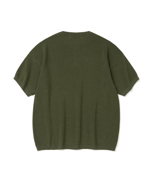 KNITTED(ニッティド)の「クールエバー ヘンリーネック 半袖ニット オリーブ(ニット/セーター・メンズ・その他・MEDIUM/LARGE/X-LARGE)」の6枚目の写真