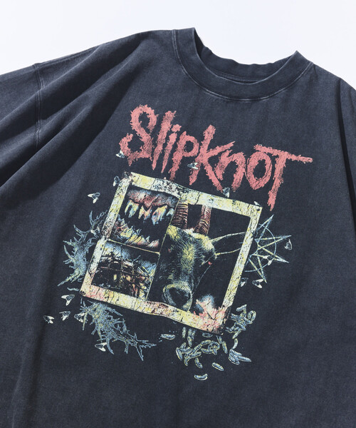 FREAK'S STORE（フリークスストア）の「【EXCLUSIVE】ヴィンテージライク Slipknot グラフィックTシャツ/スリップノット（Tシャツ/カットソー・メンズ・ブラック・MEDIUM/LARGE/X-LARGE）」の4枚目の写真
