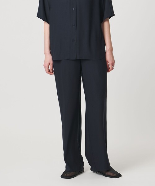 MARW UNITED ARROWS(マルゥ ユナイテッドアローズ)の「<MARW UNITED ARROWS>シフォン ギャザー パンツ(その他パンツ・レディース・ブラック/ネイビー/ロイヤルブルー・36/38)」の2枚目の写真