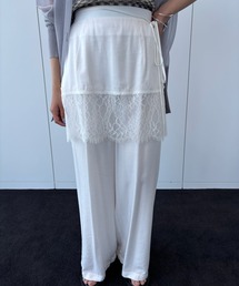 Ameri（アメリ）の「MEDI DENIMLIKE LACE DOCKING LAYERED PANT（その他パンツ）」
