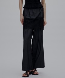 Ameri（アメリ）の「MEDI DENIMLIKE LACE DOCKING LAYERED PANT（その他パンツ）」