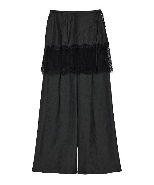 Ameri(アメリ)の「MEDI DENIMLIKE LACE DOCKING LAYERED PANT(その他パンツ・レディース・ピンク/スミクロ/ホワイト・MEDIUM/SMALL)」の17枚目の写真