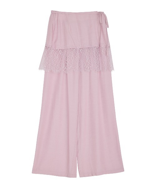 Ameri(アメリ)の「MEDI DENIMLIKE LACE DOCKING LAYERED PANT(その他パンツ・レディース・ピンク/スミクロ/ホワイト・MEDIUM/SMALL)」の18枚目の写真