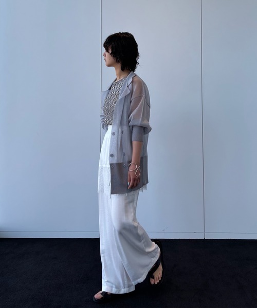 Ameri(アメリ)の「MEDI DENIMLIKE LACE DOCKING LAYERED PANT(その他パンツ・レディース・ピンク/スミクロ/ホワイト・MEDIUM/SMALL)」の10枚目の写真