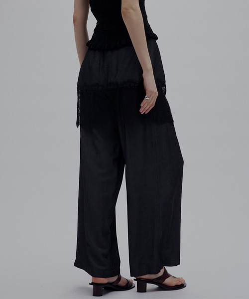 Ameri(アメリ)の「MEDI DENIMLIKE LACE DOCKING LAYERED PANT(その他パンツ・レディース・ピンク/スミクロ/ホワイト・MEDIUM/SMALL)」の15枚目の写真