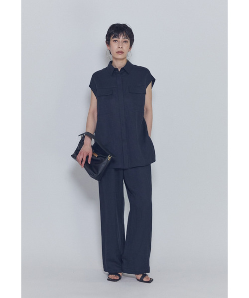 1er Arrondissement(プルミエアロンディスモン)の「テンセルリネンノースリーブシャツ(シャツ/ブラウス・レディース・ブルー系その他3/カーキ/モカ・36/38)」の17枚目の写真