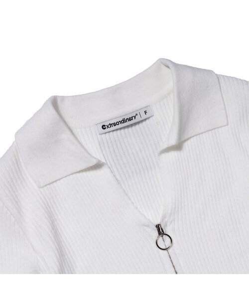 EXTRAORDINARY(エクストラオーディナリー)の「KNIT ZIP-UP IVORY(カーディガン/ボレロ・メンズ・その他・FREE)」の3枚目の写真