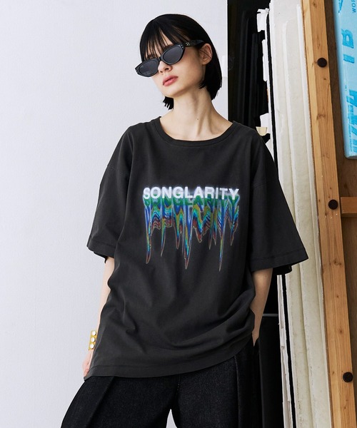 SeeSew（シーソー）の「【UNISEX】PIGMENT RAINBOW TEE/ピグメントレインボーTシャツ（Tシャツ/カットソー・メンズ・ブラック/ホワイト・M/L）」の16枚目の写真