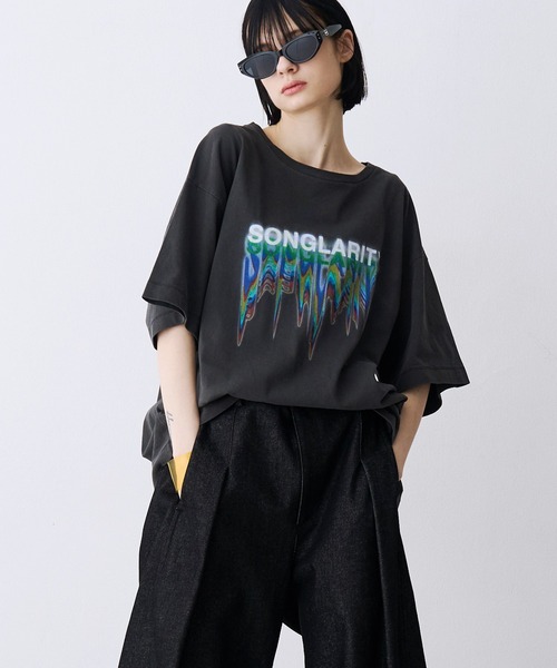 SeeSew（シーソー）の「【UNISEX】PIGMENT RAINBOW TEE/ピグメントレインボーTシャツ（Tシャツ/カットソー・メンズ・ブラック/ホワイト・M/L）」の17枚目の写真