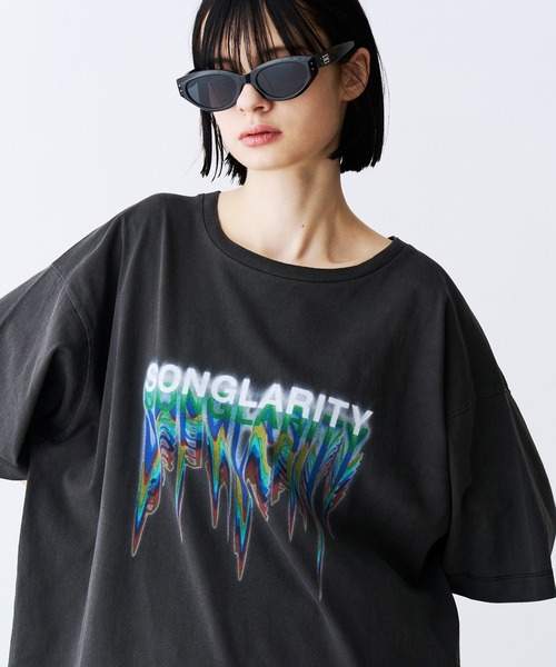 SeeSew（シーソー）の「【UNISEX】PIGMENT RAINBOW TEE/ピグメントレインボーTシャツ（Tシャツ/カットソー・メンズ・ブラック/ホワイト・M/L）」の20枚目の写真