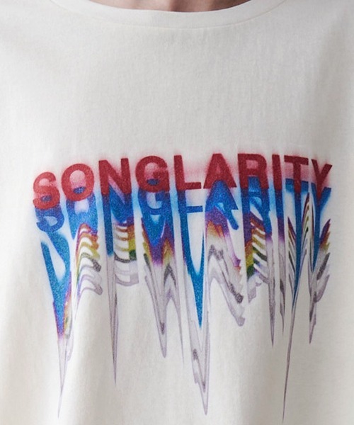 SeeSew（シーソー）の「【UNISEX】PIGMENT RAINBOW TEE/ピグメントレインボーTシャツ（Tシャツ/カットソー・メンズ・ブラック/ホワイト・M/L）」の11枚目の写真